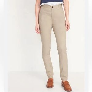 Old Navy Casual Skinny Khaki Tan School Uniform Trouser Pants